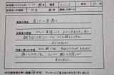 杉並区にお住まいのT・M様30代男性エンジニア直筆メッセージ